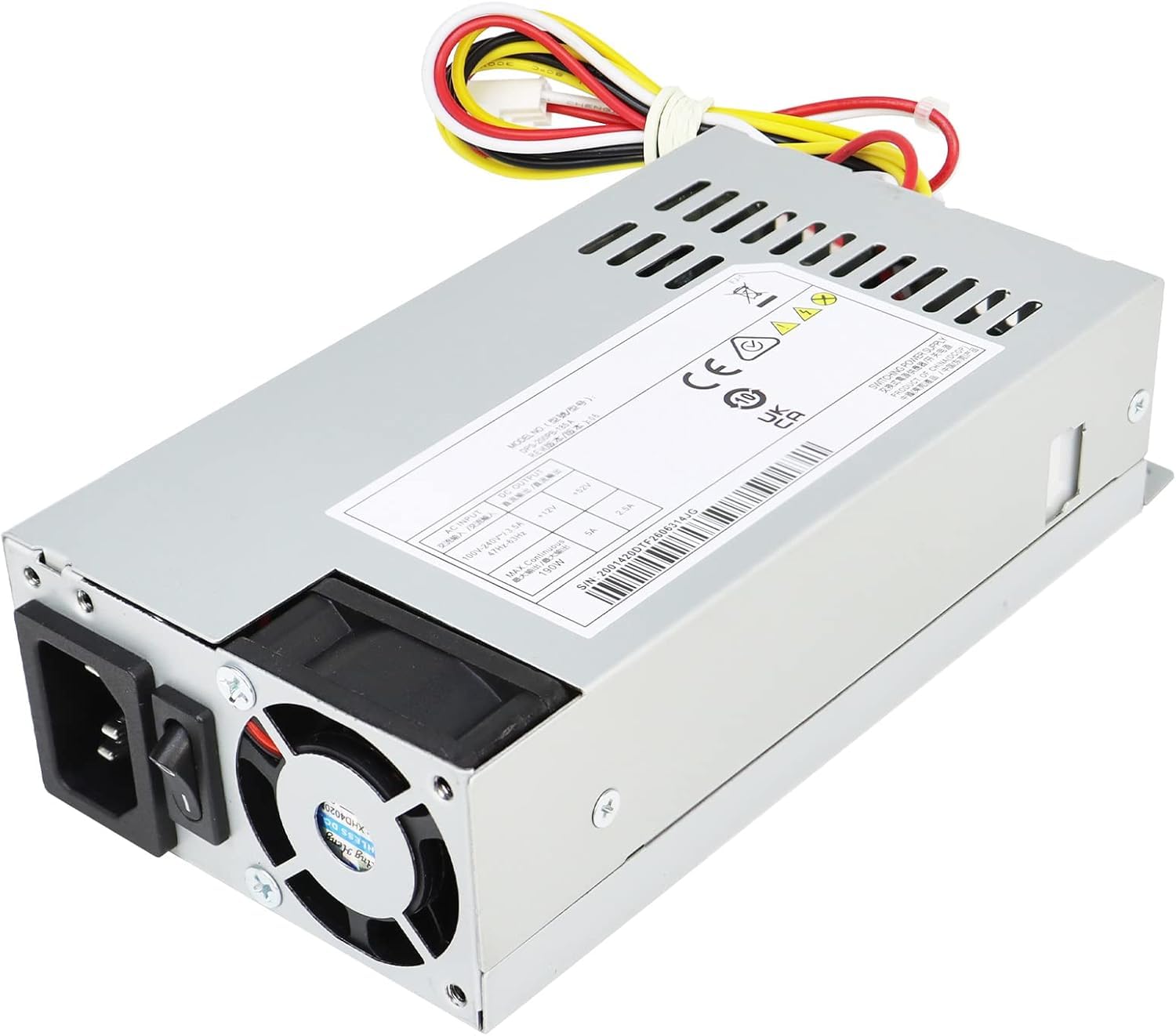Upgraded DPS-200PB-185 A Fuente de alimentación de 190W de Repuesto para Hikvision 7808N PoE Videograbador Compatible con Delta 7816N 7916N 7808N DPS-200PB-185A DPS-200PB-203A (Conector 6Pin+2Pin)