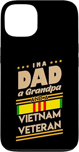 Funda de regalo para iPhone 13 I'm a Dad Grandpa And Vietnam Veteran Cool Soldier