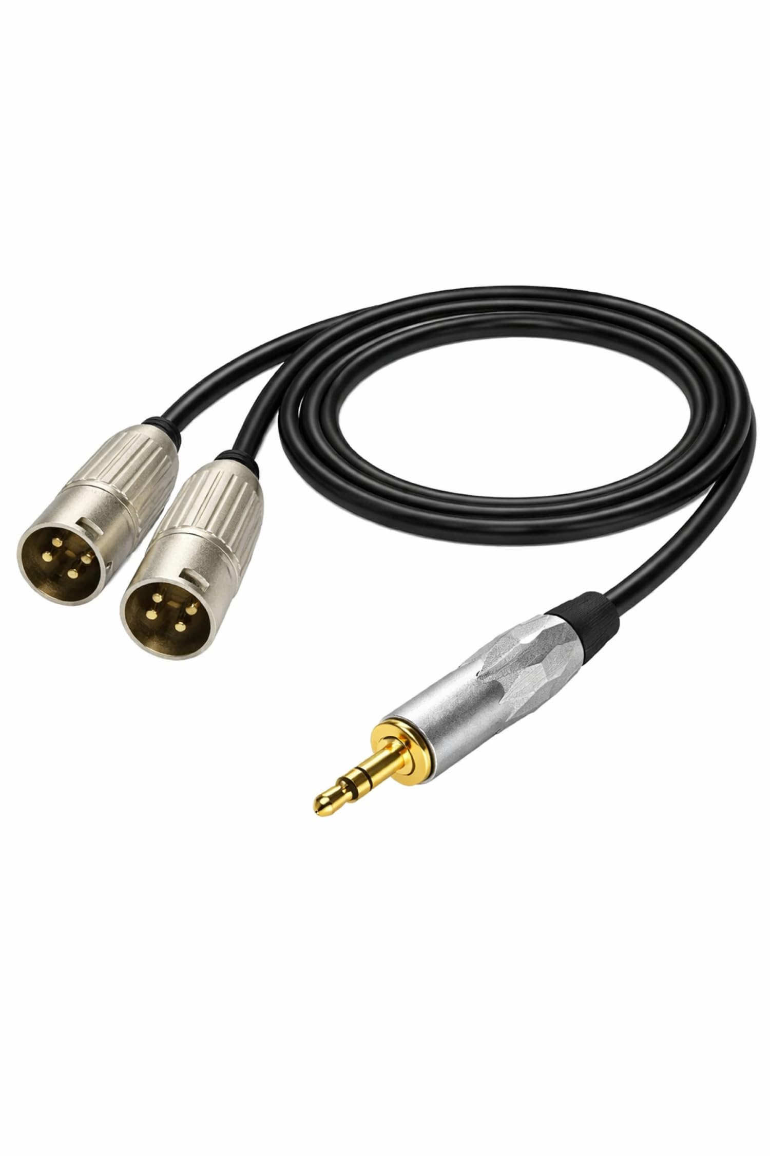 MX Ep 3.5 Mm Stereo Male To Two 3-Pin Mic Xlr Male Cable For Ipod/Ipad/Iphone/Pc/Laptop To A Mixer/Speakers Or Similar (1.5M) - Black-image-39
