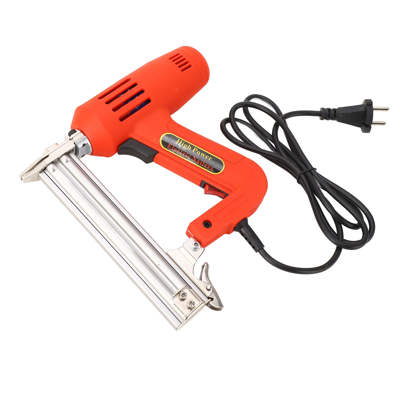 Hyuduo Pistola de Clavos Eléctrica 2200W para Carpintería con 100 Clavos F30 y Enchufe UE - Alta Potencia y Accesorios Incluidos