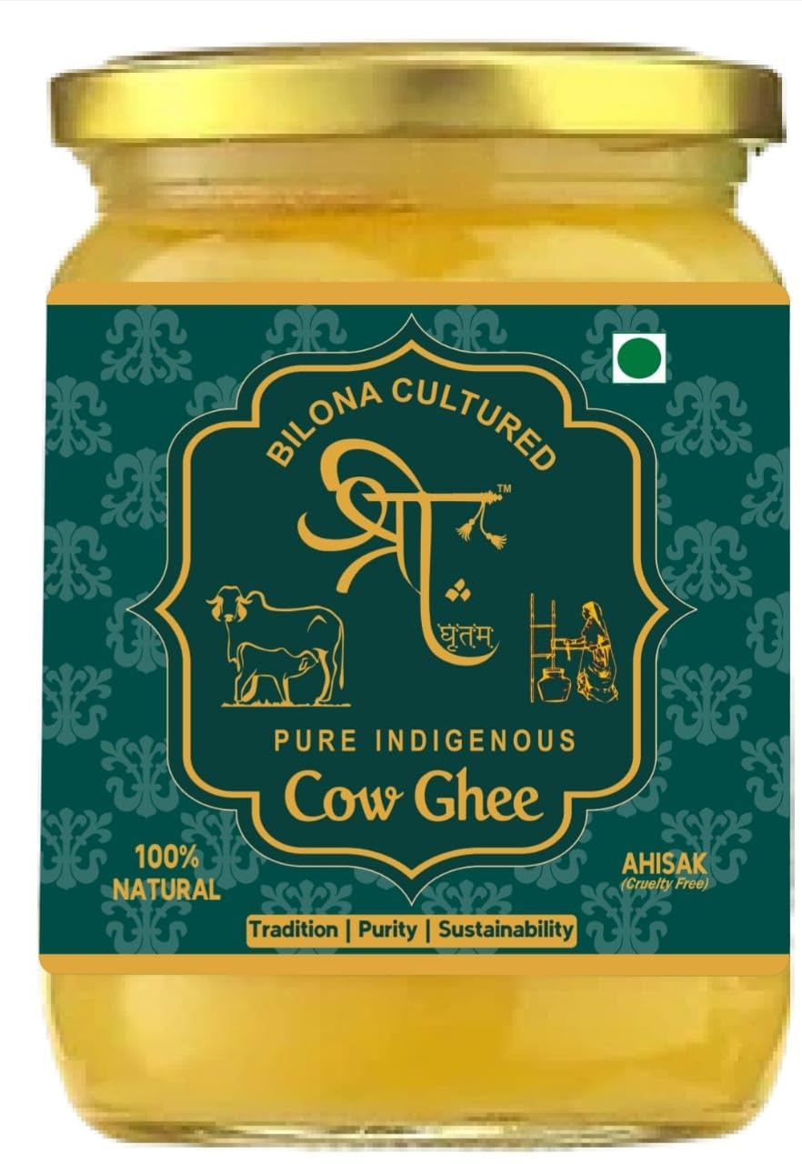 Bilona Cultured A2 Cow Ghee 100% Desi, Organic, Grassfed Cow Ghee, Tradition and Health with our cruelty free (Ahinsak) A2 Cow Ghee (500ml) (B0D8TLGW1J) Amazon Price History, Amazon Price Tracker