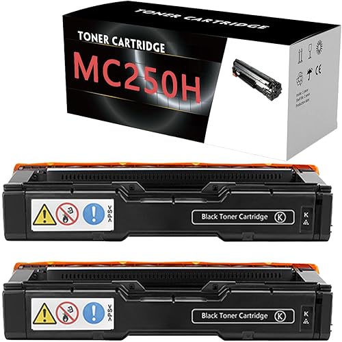 MC250H - Cartucho de tóner negro compatible (con chip), para Ricoh MC250H (408336 408337 408338 408339), para impresora MC250FW 250FWB MC251FW