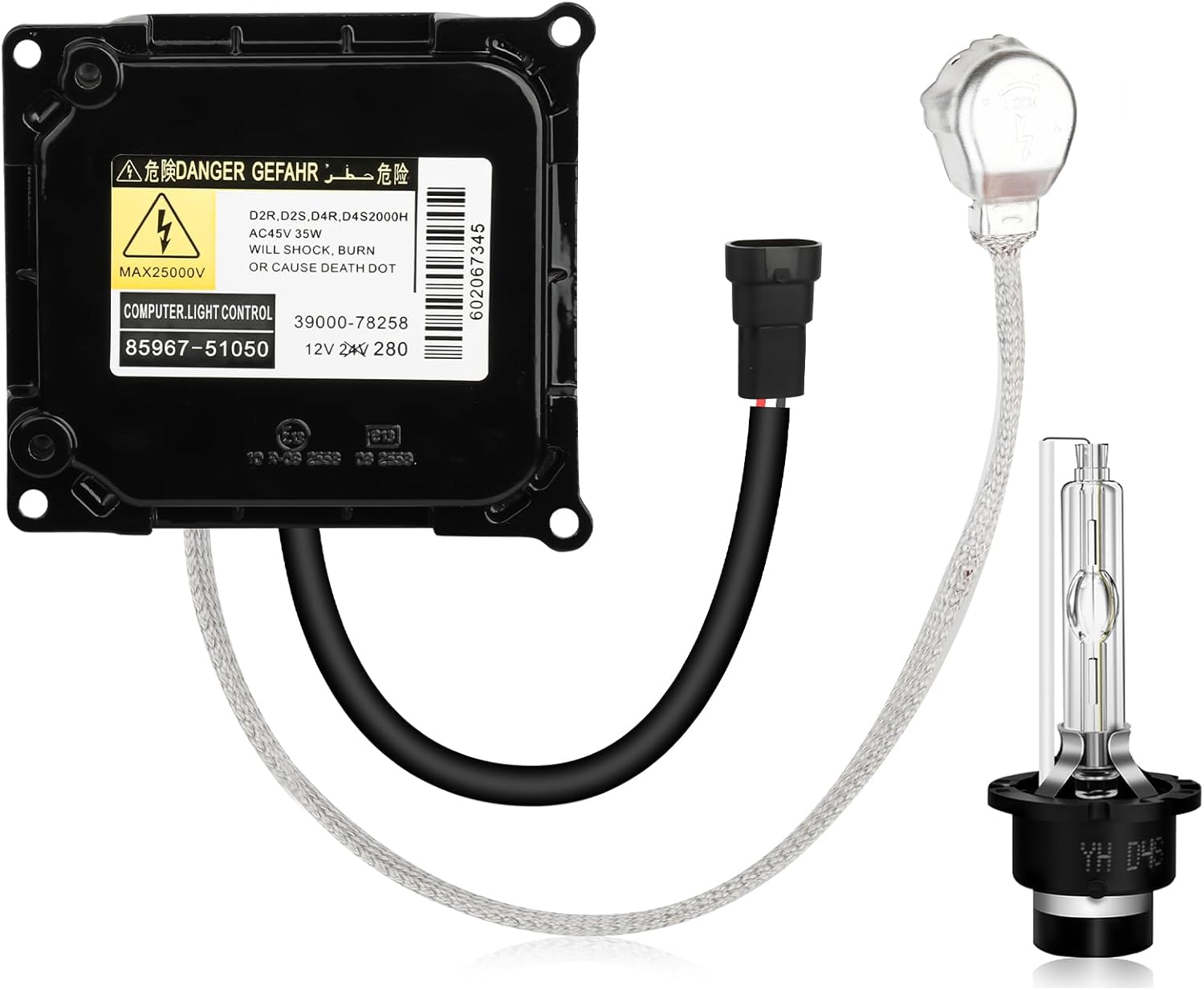 HID Headlight Ballast W/Igniter&D4S Bulb for Lexus ES300h ES350 GS300 GS350 GS430 GS450h GS460 GX460 IS250 IS350 LS460 RX350,DDLT003 85967-52020 KDLT003 85967-51040 Xenon Ballast Control Module