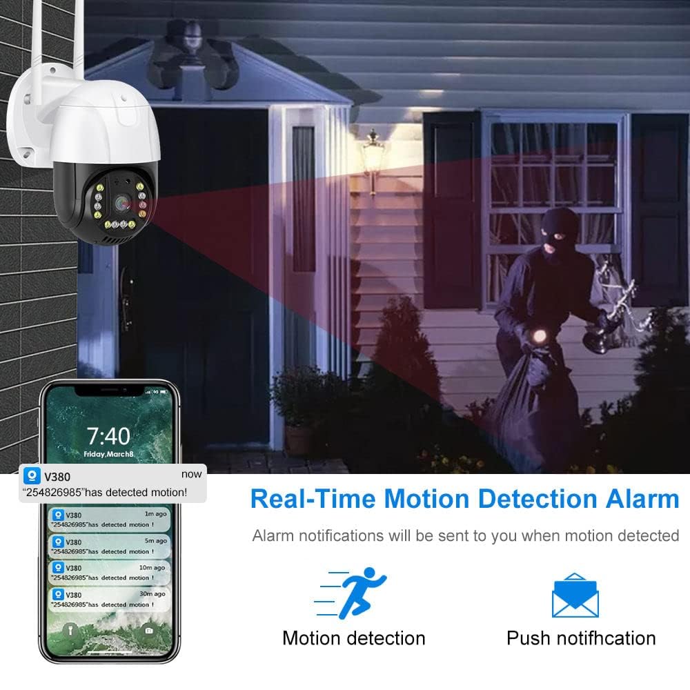 Maizic Smarthome 5MP 4G SIM Based CCTV Camera - No WiFi Needed, Colour Night Vision, IP66 Waterproof, Smart Human & Motion Detection, Wireless SIM Card Security Camera for Home/Farm 4