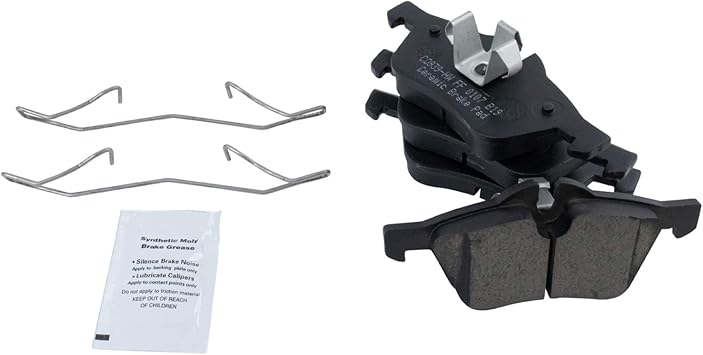 TRQ Front and Rear Brake Pad and Rotor Set Ceramic G Coated Vented Solid Rotors 10.2 in 4-Lug for 2002-2006 Mini Cooper