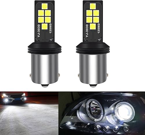SOCAL-LED LIGHTING 1156 BA15s Bombilla LED de señal de giro LED blanca avanzada 3030 SMD brillante colorido DRL lámpara de freno luz trasera de