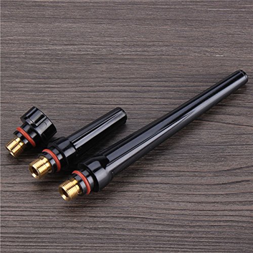 EsportsMJJ 40Pcs TIG Soldadura Antorcha Boquilla Taza Tungsteno Gas Lente Kit 1/1.6/2.4/3.2 Mm para TIG Wp-17/18/26-1