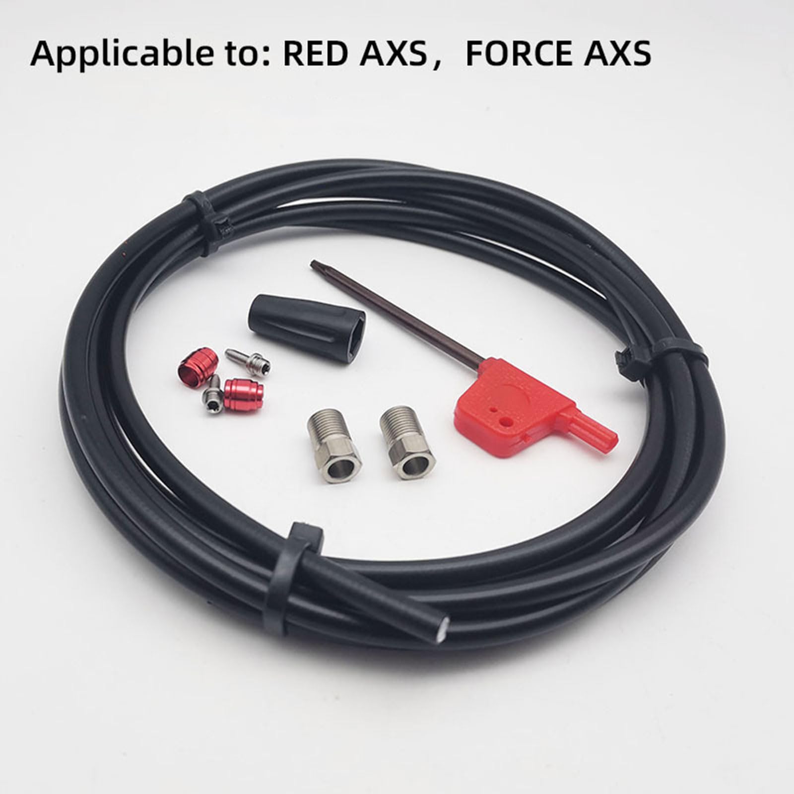 mioosho Bicycles Brake Line Set Rubber Steel Essential Bike Brake Hose Hydraulic Line for Cycling Enthusiasts