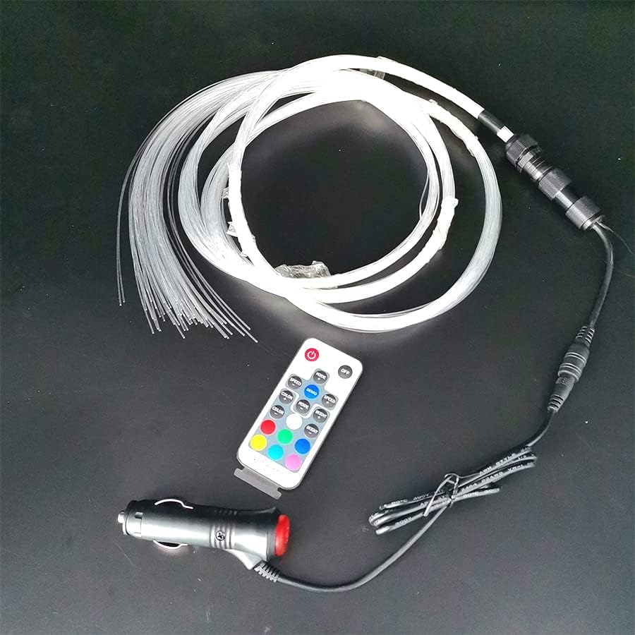 12v Car Interior Headliner RGB Fiber Optic Star Light Kit with Remote Control