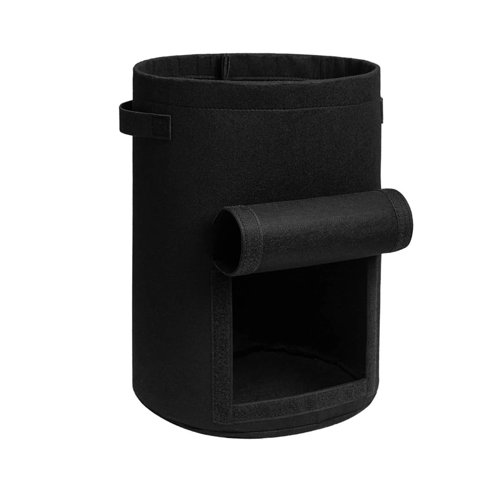 GIYXHU 2pcs 5/7/10 Gallon Fabric Plant Pots Growing Bags Thickened Non-Woven Garden Vegetable Tomato Potato Grow Planter Tool With Handle for Flowers Vegetables(Black,5 Gallon)
