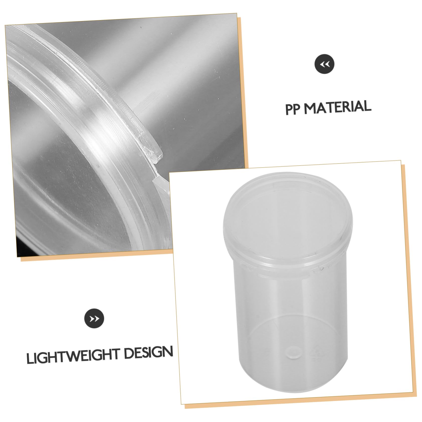 SOLUSTRE 20pcs Transparent Urine Cup Urine Sample Container Specimen Container Specimen Cup Sample Bottles Test Cup Urine Cups Pee Cups for Testing Medical Sample Cup Urine Sample Cup