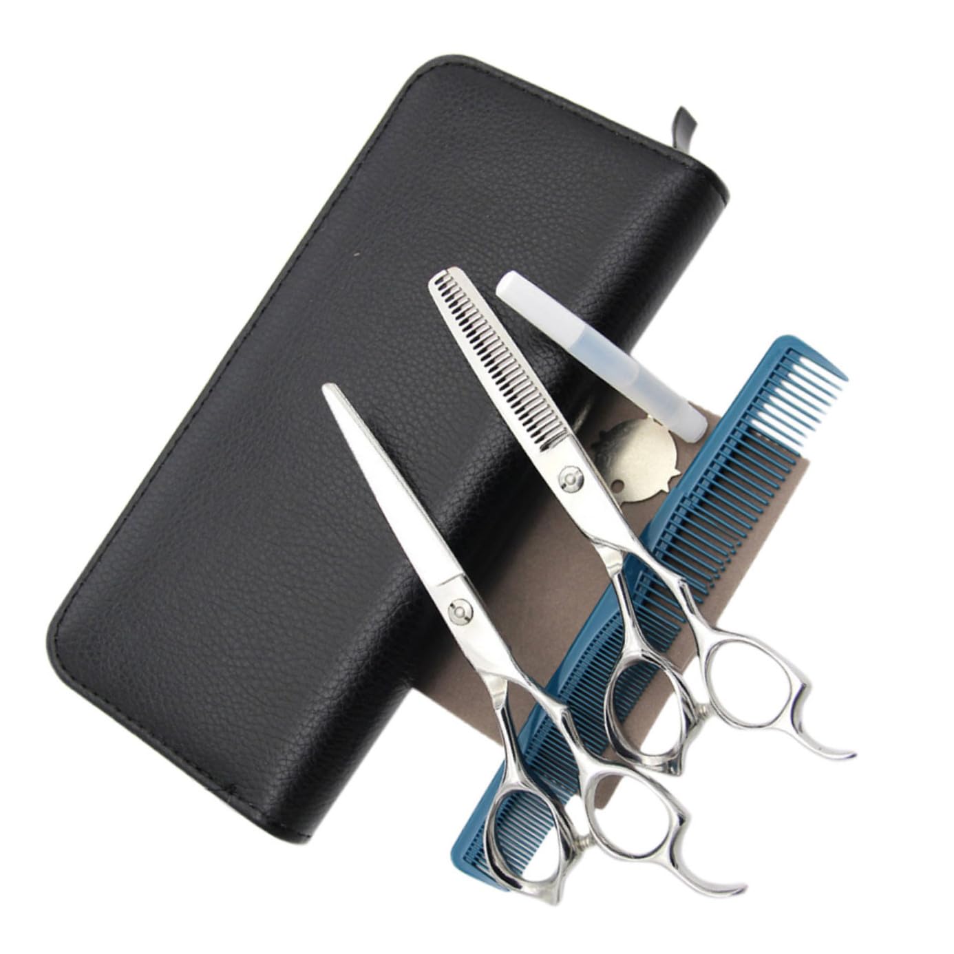 POPETPOP Tijeras de Corte Cabello Tijeras de Acero Inoxidable de Barbero para Cortar el Pelo Herramienta para Cortar el Cabello Uso Peluquería Profesional
