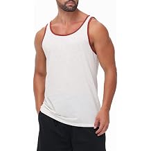 Mens Muscle Tank Top Athletic Sleeveless Shirt Breathable Cotton/Polyester Blend for Gym and Casual Wear