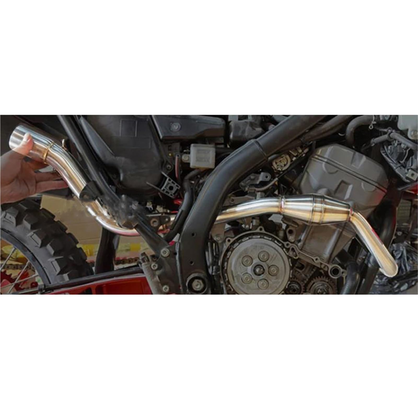 Accessori di scarico Silenziatore Per Moto Per Honda CRF250L CRF300L / Rally 2012-2020 2019 2018 2017 2016 2015, Terminale Di Scarico Anteriore Fuoristrada