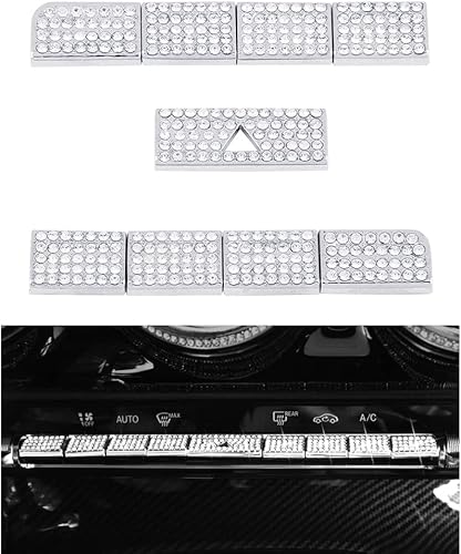 1797 Bling - Fundas de botón de CA para Mercedes Benz CLA GLA GLB GLE GLS Clase A Accesorios 2020-2022 Tapas de interruptor de control de aire