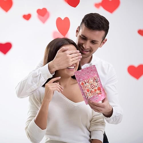 Miniatura 7 de Mezcla de piruletas para fiestas de San Valentín, paletas con forma de corazones, labios y remolinos, surtido de sabores frutales, envueltas