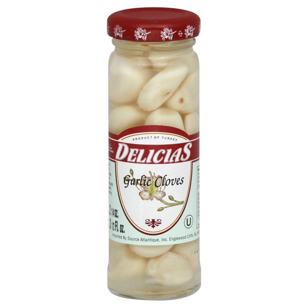 Delicias Garlic Cloves, 3.5-Ounce Bottles (Pack of 12)