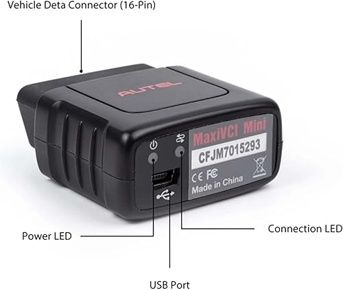 Miniatura 6 de Autel MaxiVCI VCI Mini escáner OBD2 Bluetooth Equipo de interfaz de comunicación universal OEM Funciones de diagnóstico funciona con Autel Scanner