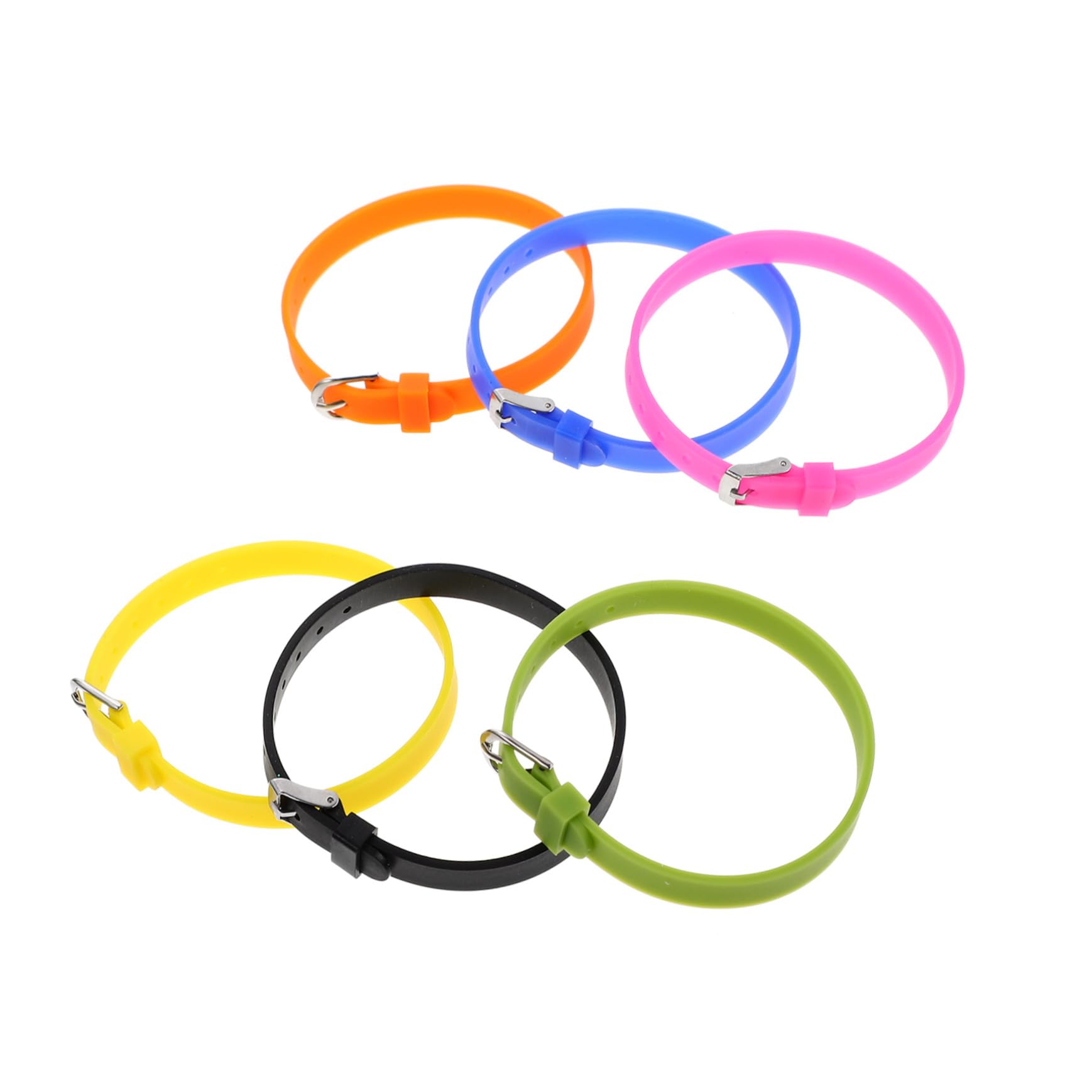 RORPOIR 12pcs Colorful Silicone Watchbands for Wristwatch Straps Fluorescent Soft Comfortable Wrist Bands
