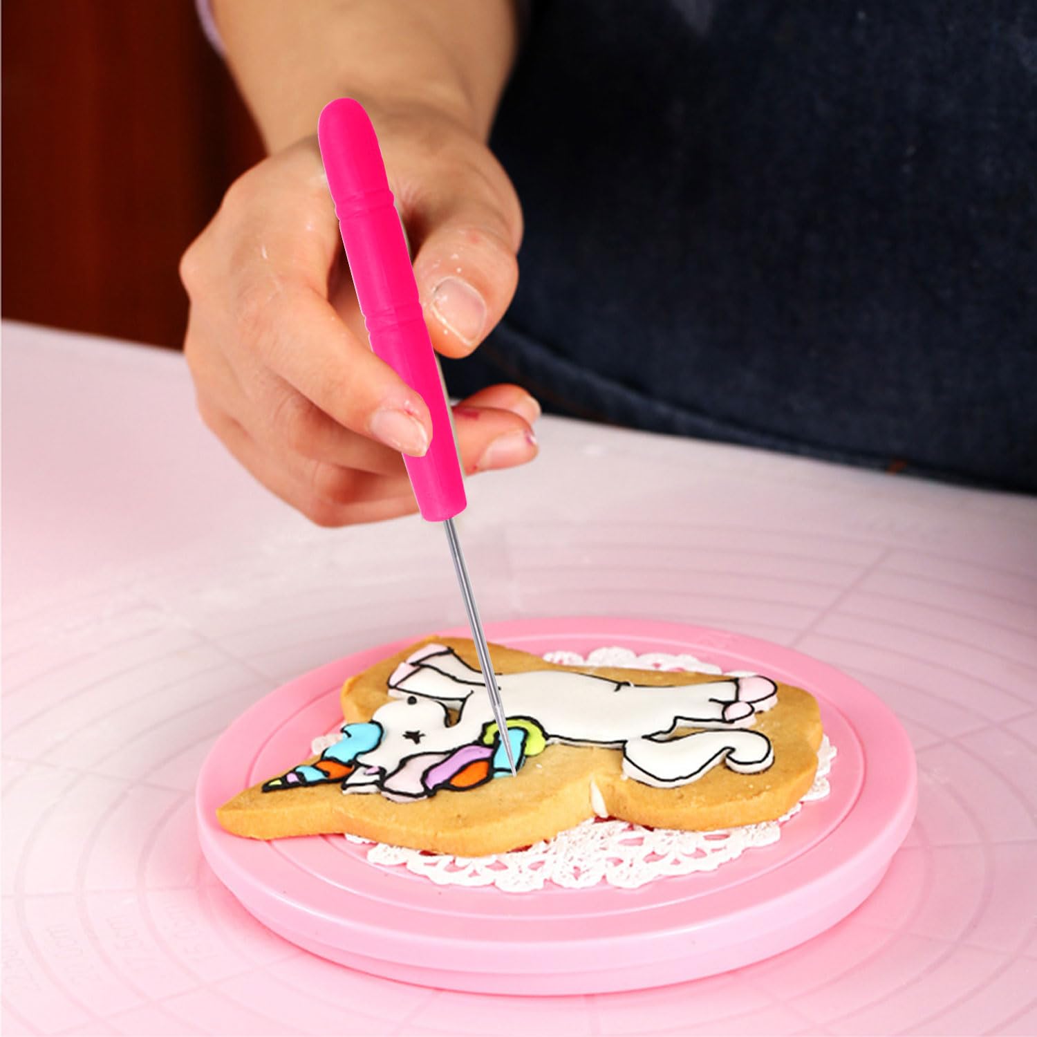 Pochoirs De Décoration Flexibles Et Réutilisables Pour Gâteaux, Outils