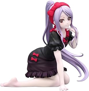 Epitome Shalltear Bloodfallen Figura Overlord Anime Figura Homewear Arrodillada Pose Estatua de dibujos animados Niña 12CM Modelo Adornos Colección Escritorio Regalos de cumpleaños para fans