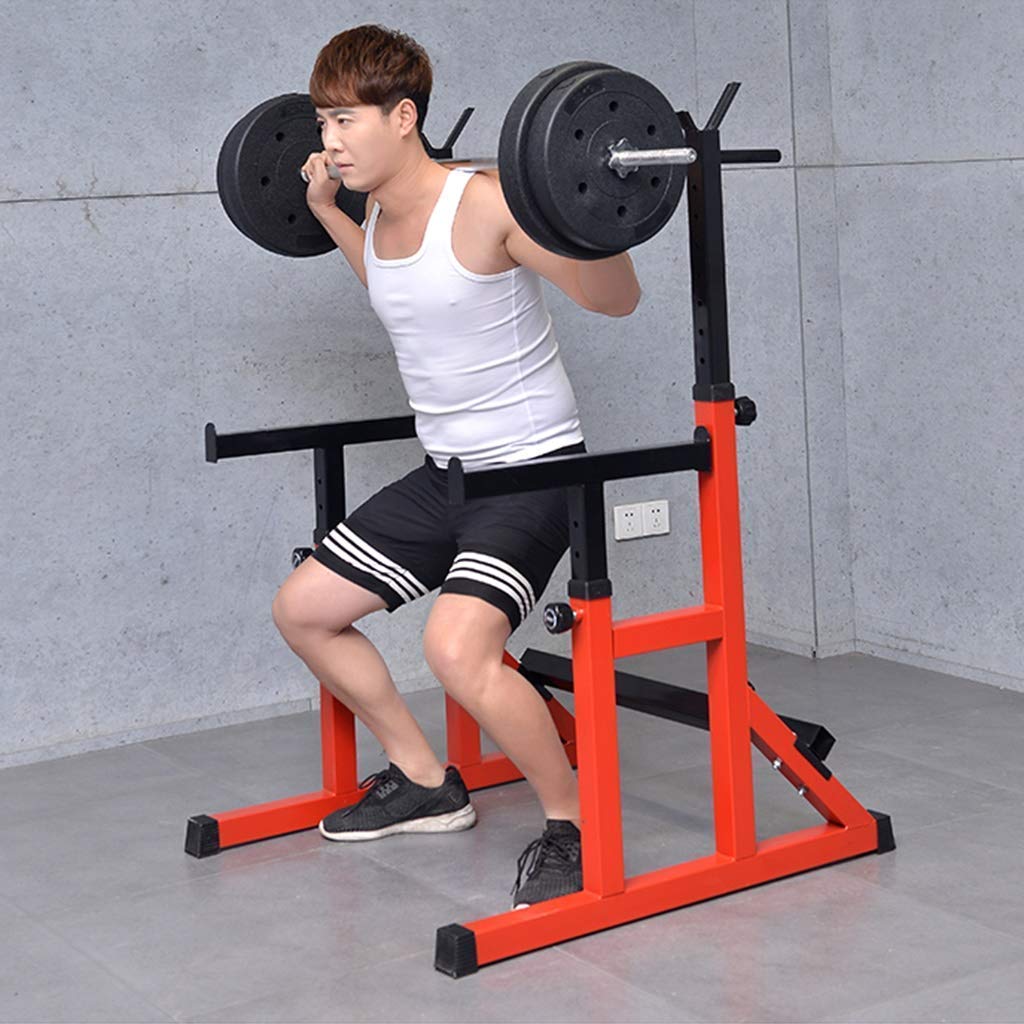 Amazon.co.jp: 調節可能なベンチスクワットラック業務用多機能ベンチ