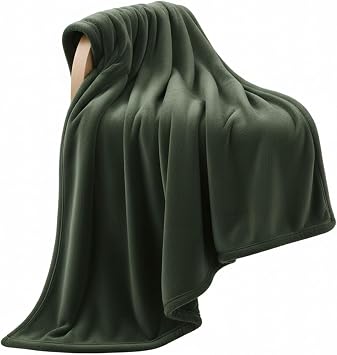 Ultra-Soft Reversible Flannel Throw Blanket - Lightweight Fluffy Fleece Blanket for Couch, Bed & Home Decor, All-Season Cozy Gift for Women, Teen Girls 65 x 57 Inch