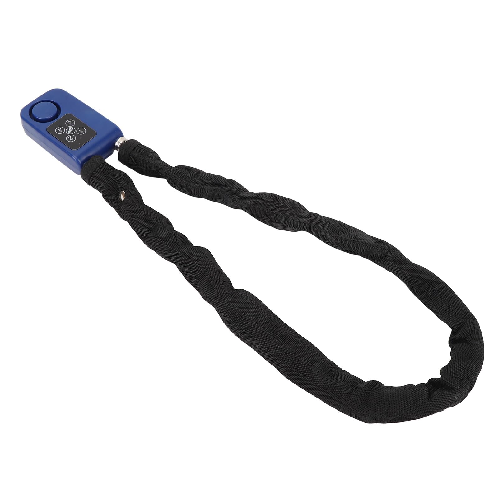 Blocco Bici Intelligente, Blocco Allarme Bici Anti -pressione a Bassa Potenza Avviso a 4 Cifre INDICATORE LED Resistente Al Furto per Moto (BLUE)