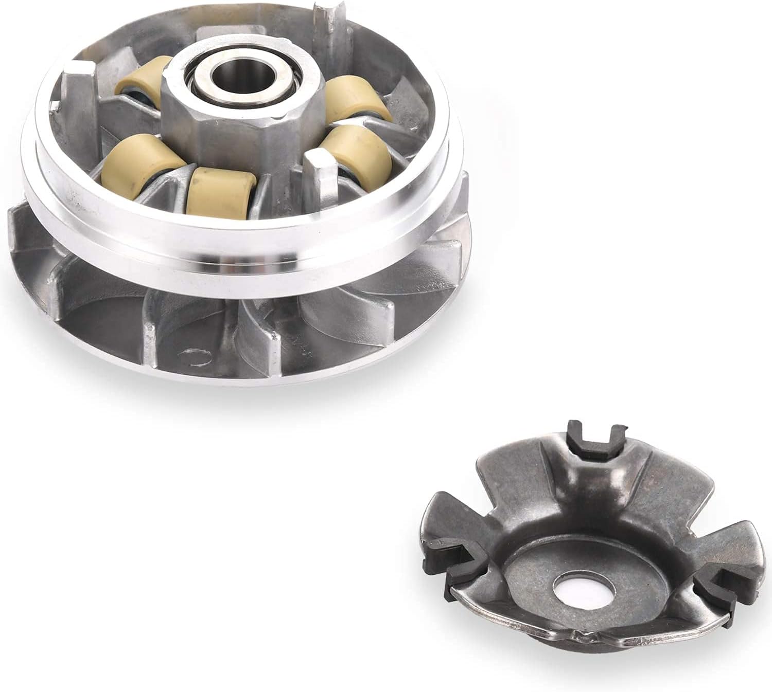 Gy6 150cc High Performance clutch set，include clutch Assembly and Variator Assembly with High Performance 842 belt, fit for GY6 125cc And 150cc 4-Stroke Engine Scooter ATV Taotao