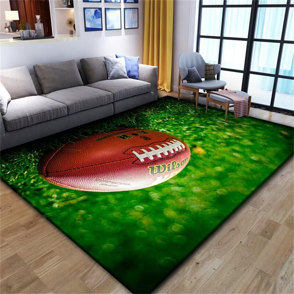 Tapis route 200x200cm carré vert lavable en machine pour salon et chambre d'ado