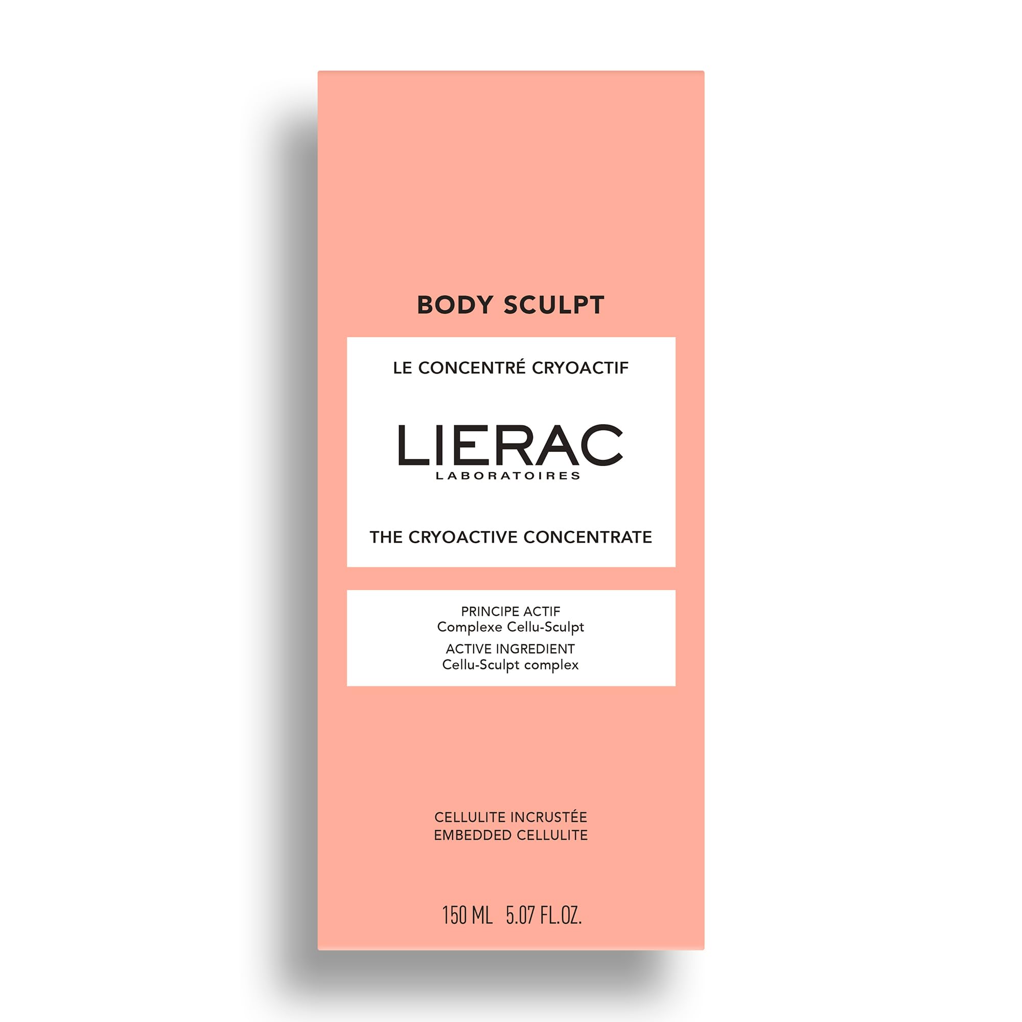 Lierac - Body-Sculpt - Concentrado Crioactivo Anticelulítico 150 ml - Cafeína - Jengibre - Efecto Frío - Silueta Definida