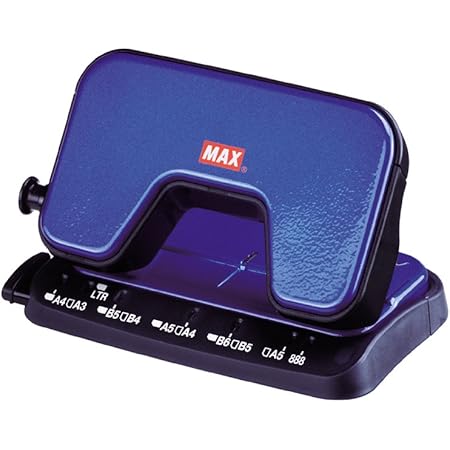 Amazon マックス パンチ 軽あけパンチ スクーバ 15枚開け 2穴 ブルー Dp 15t B 文房具 オフィス用品 文房具 オフィス用品