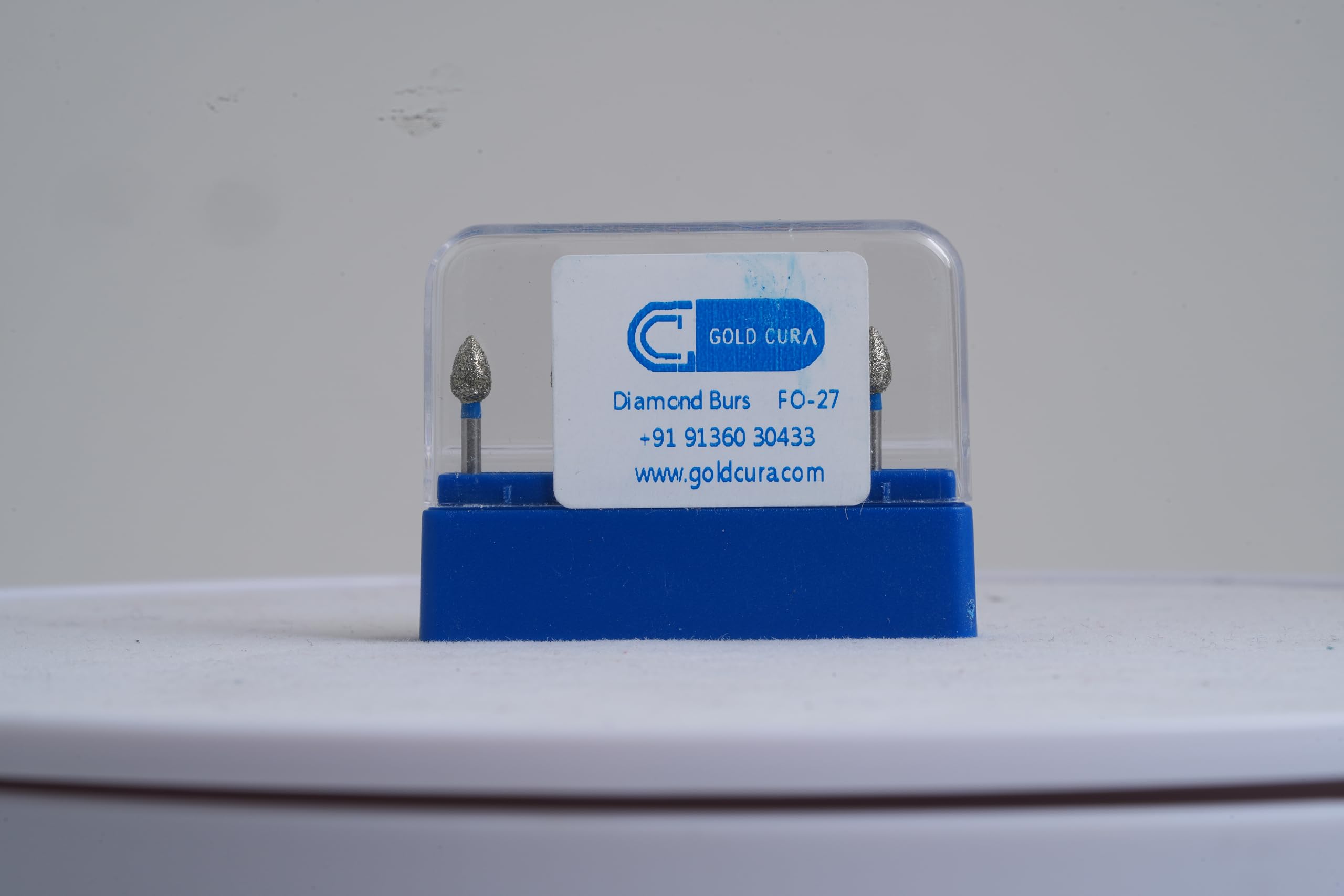 Gold Cura Dental Diamond Bur | Flame Shape (FO-27)-image-30