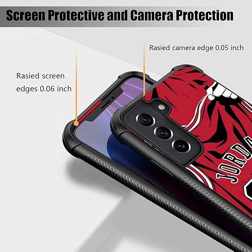 Miniatura 5 de Funda compatible con Samsung Galaxy S21 FE, diseño de jugador de baloncesto 36 Galaxy S21 Fan Edition para niños y hombres, TPU suave a prueba de