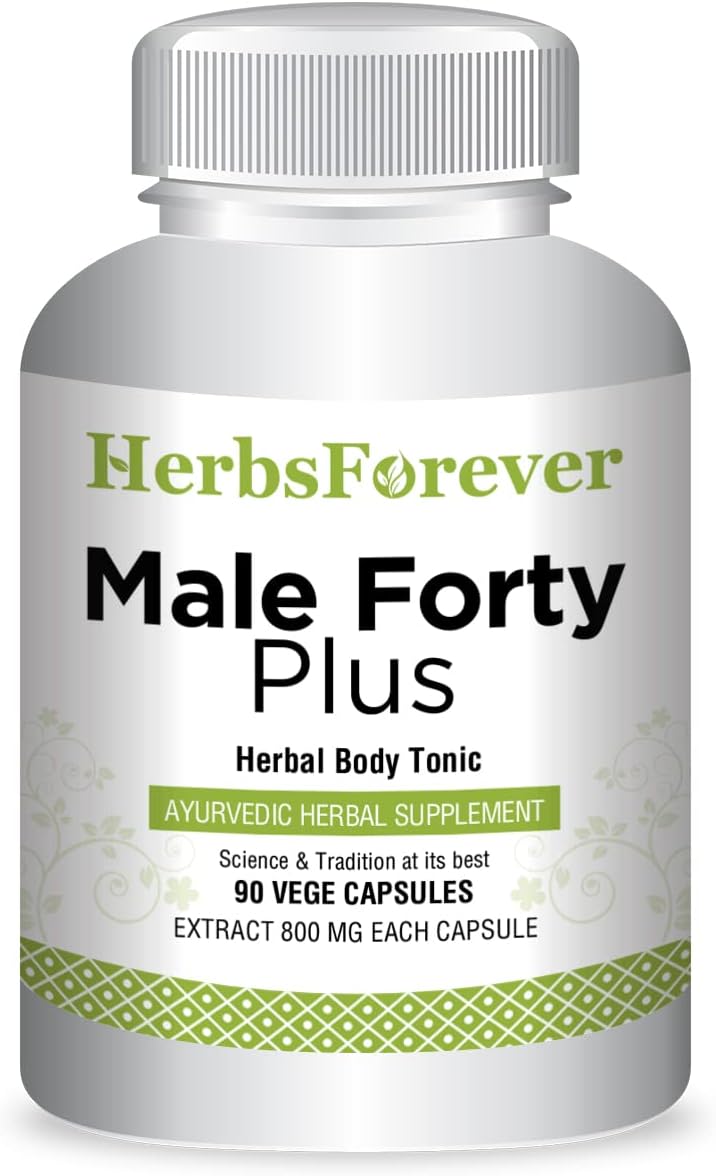 Male Forty Plus Capsules Male Supplement Promotes Energy and Strength 90 Capsules