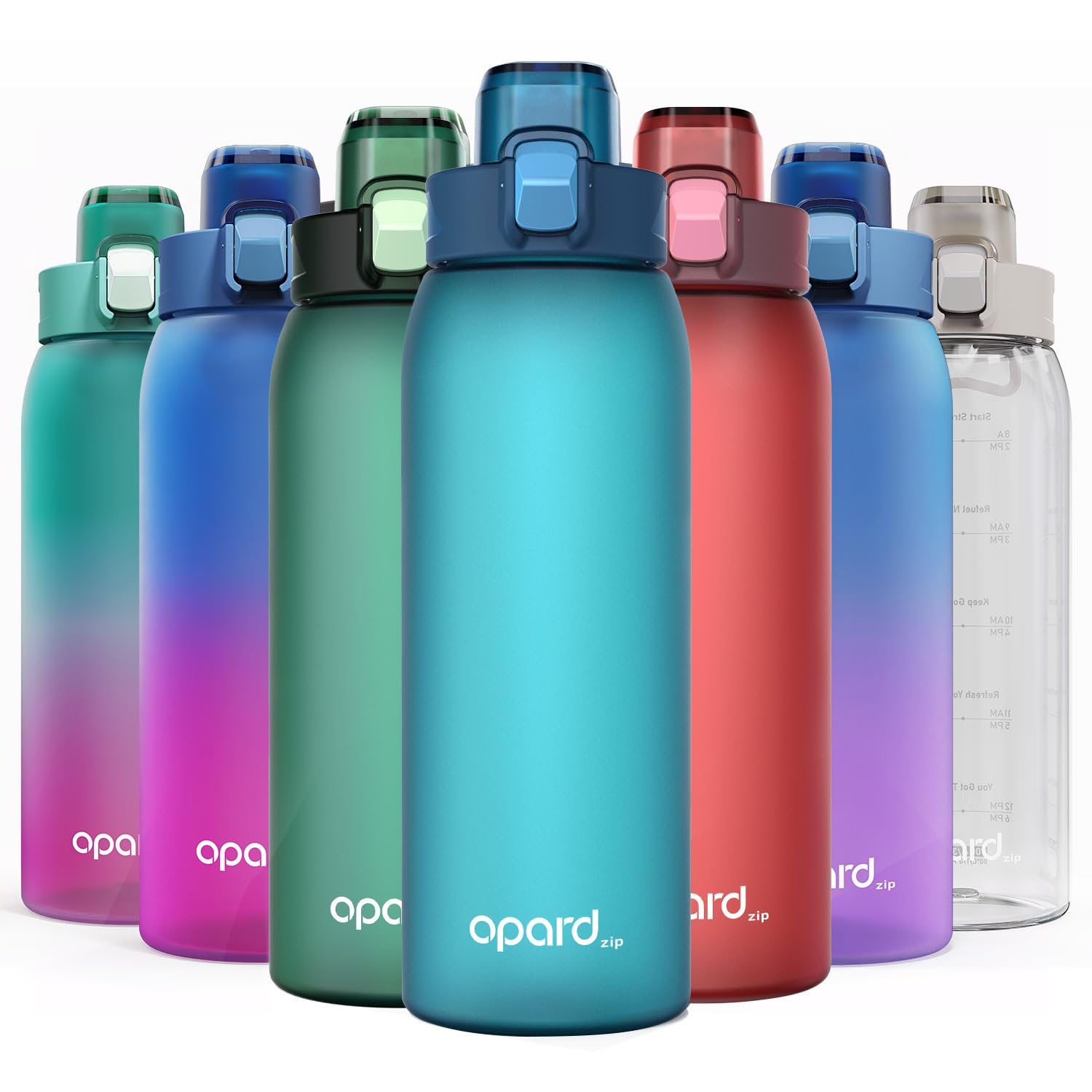 Opard 30oz/32oz Sports Water Bottle with Leak Proof Flip Top Lid BPA Free Tritan Reusable Plastic for Gym and Outdoor, Travel Water Bottle