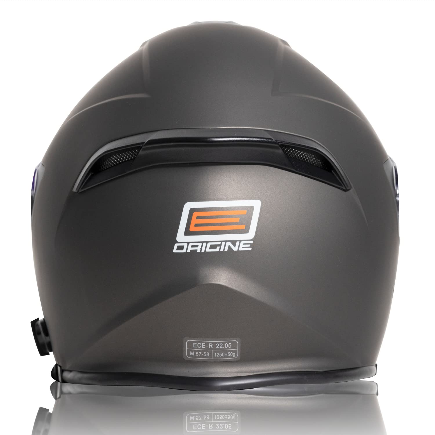 ORIGINE Casque Bluetooth Moto Jet Casque Scooter avec Double Visière Homologué ECE