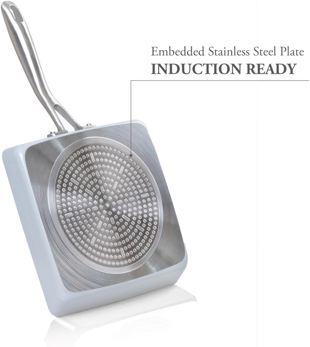 TECHEF - CeraTerra Ceramic Nonstick Tamagoyaki Japanese Omelette Pan/Egg Pan Skillet, (PTFE, PFAS, and PFOA Free), Induction-Ready, Made in Korea - Image 6