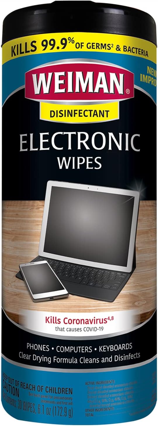 Disinfecting Electronic Cleaning Wipes, 30 Count