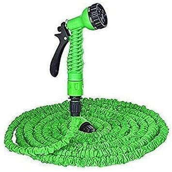 DIVYASA Expandable Magic Flexible Garden Water Hose Pipe | 7 Adjustable Modes Magic Flexible Plastic Water Hose Pipe with Spray Gun to car wash, Home Cleaning, Dog Bathing high Pressure Pump (50feet