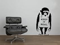 Banksy Keep It Real Chimp Street Graffiti Art Wall Decal - 25
