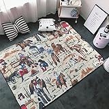 【Anti-Rutsch-Design】: Unser weicher Teppich verfügt über eine zusätzliche Anti-Rutsch-Schicht auf der Rückseite, die dazu beiträgt, die Reibung mit dem Boden zu erhöhen und so für die Sicherheit von Ihnen und Ihrer Familie zu sorgen. Um eine bessere Rutschfestigkeit zu gewährleisten, stellen Sie es bitte nicht auf nassen Boden.