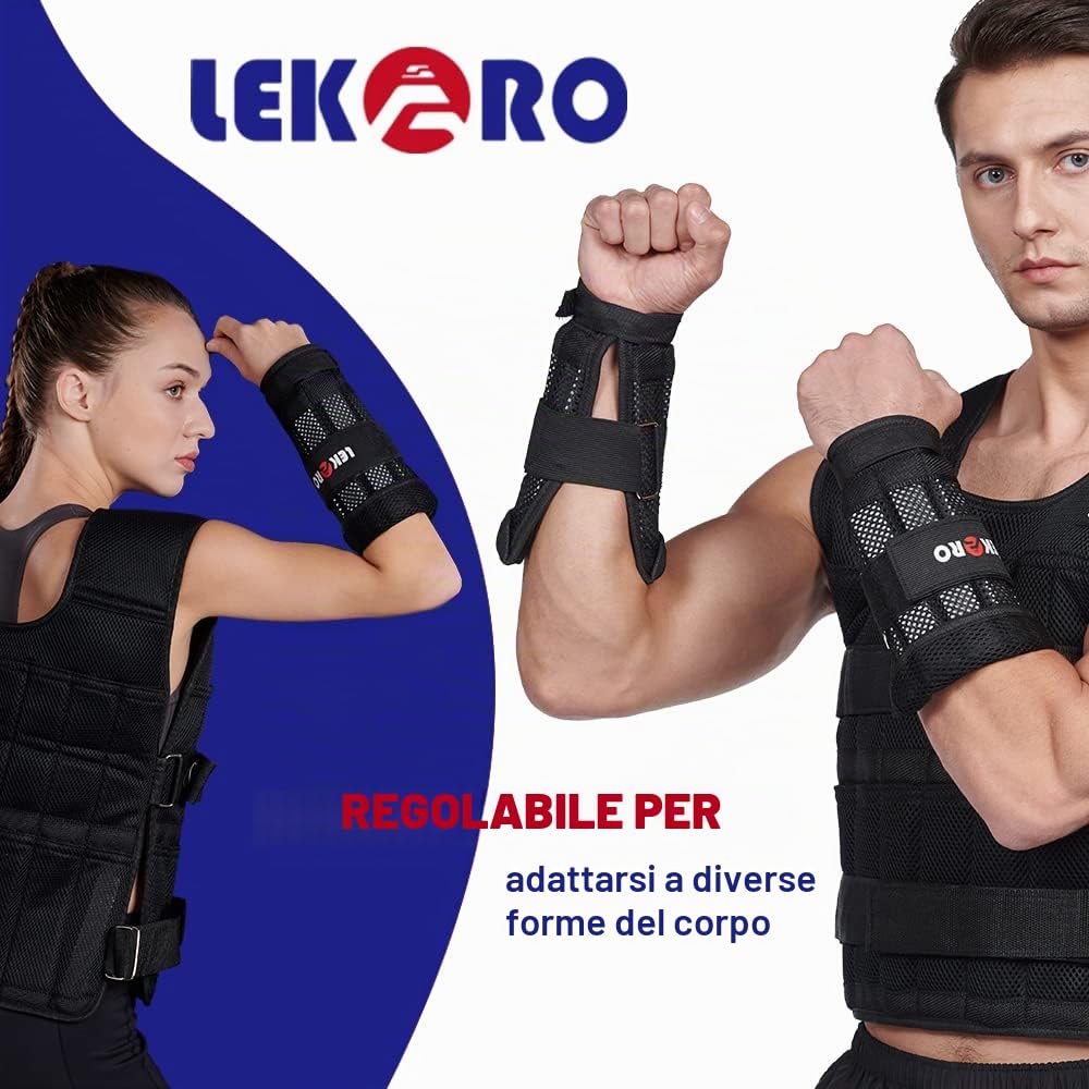 Pesi per polso e braccio, pesi regolabili per polso e caviglia, rimovibili per uomini e donne, per fitness, passeggiate, jogging, allenamento, corsa, 1 paio, confezione da 2