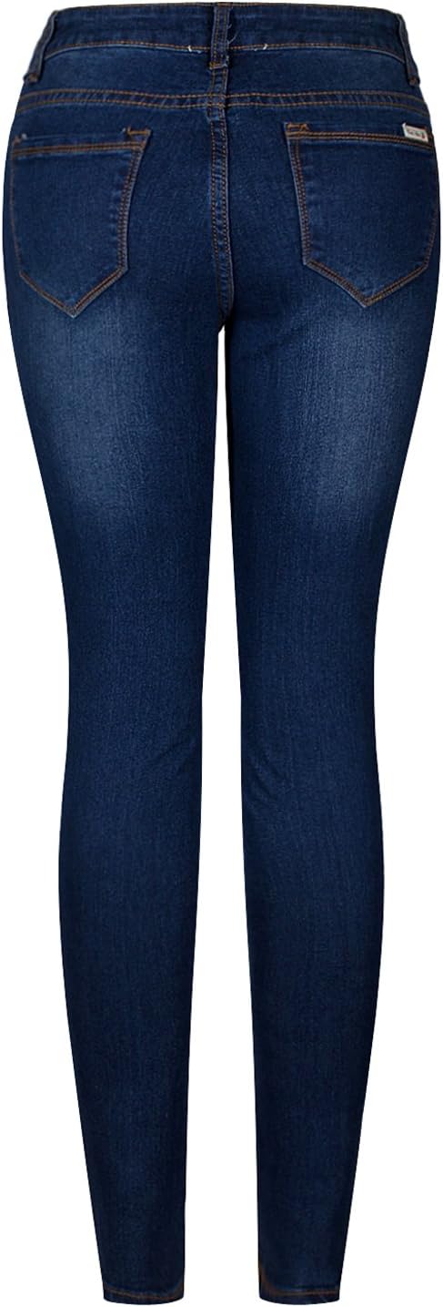 2LUV Women's Solid Stretchy 5 Pocket Skinny Jeans Back to School Junior Clothing Apparel Denim Medium 17 - Image 5