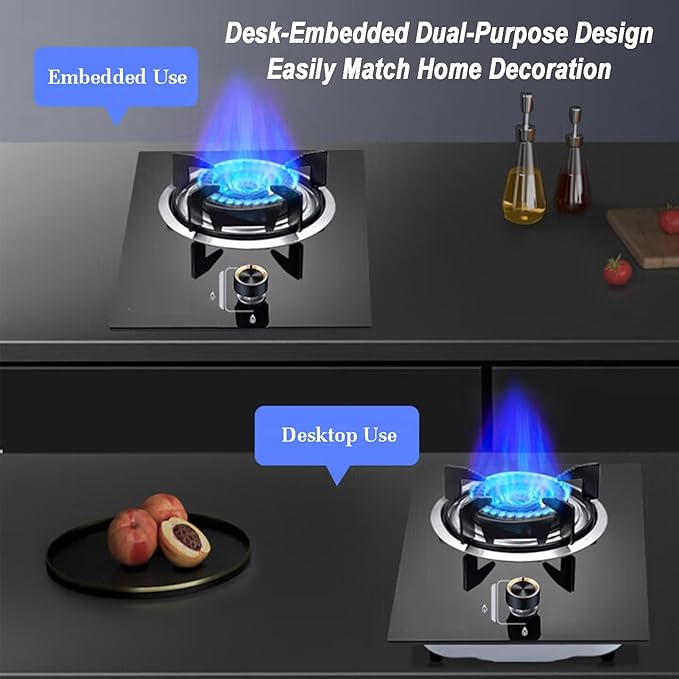 Estufa de Gas 1 Puesto 43x33 cm Empotrable miniatura 9