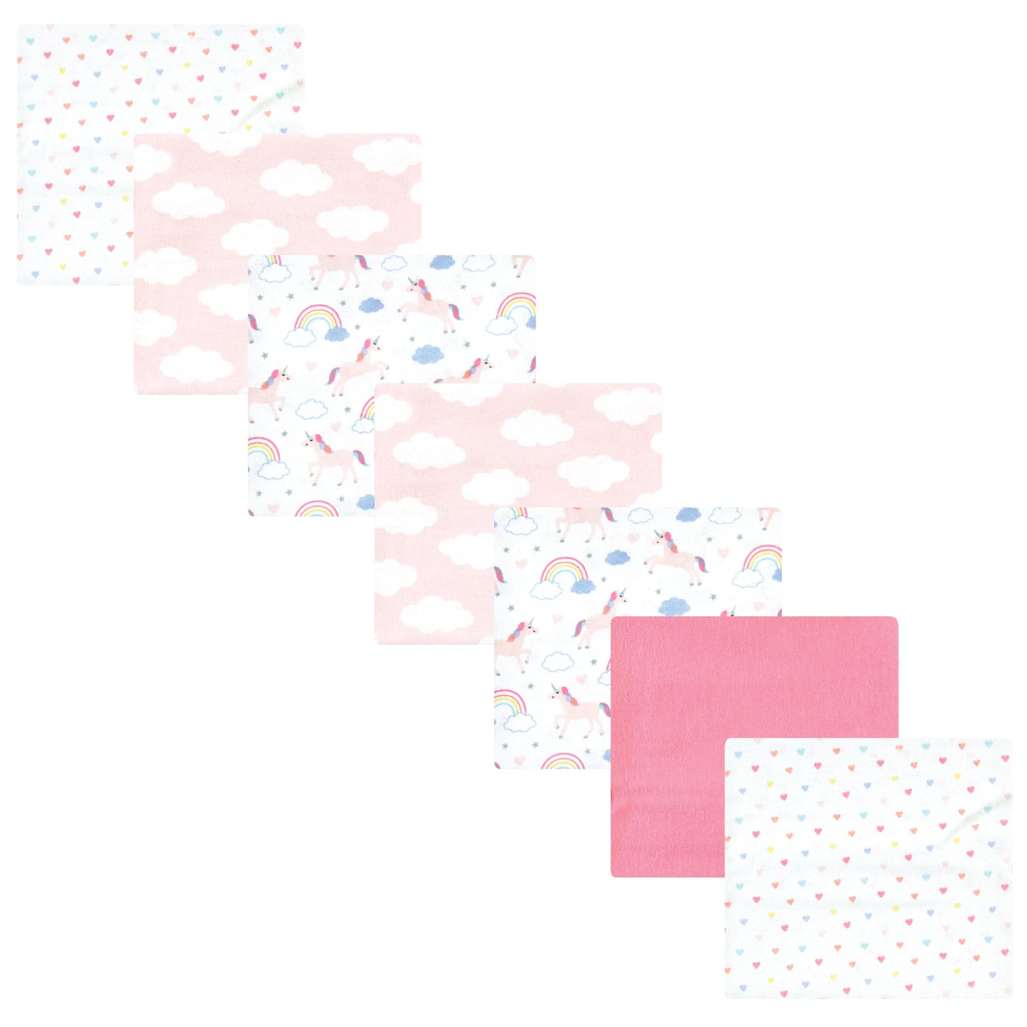 Luvable Friends Little Treasure Flannel Receiving Blankets 7pk