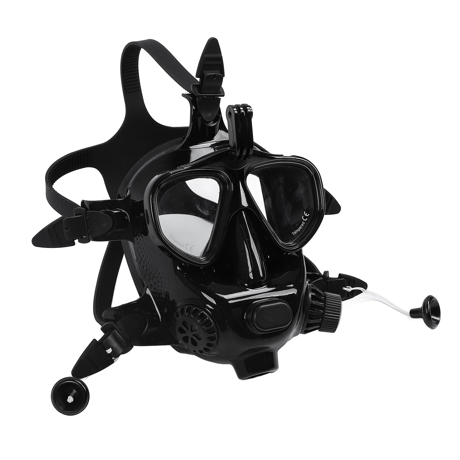 DIDEEP Mini Tanque de Buceo Portátil de 1 Litro con Gafas de Buceo de Cara Completa, Vista Amplia de 180° para Entusiastas de la Exploración Submarina y el Snorkel