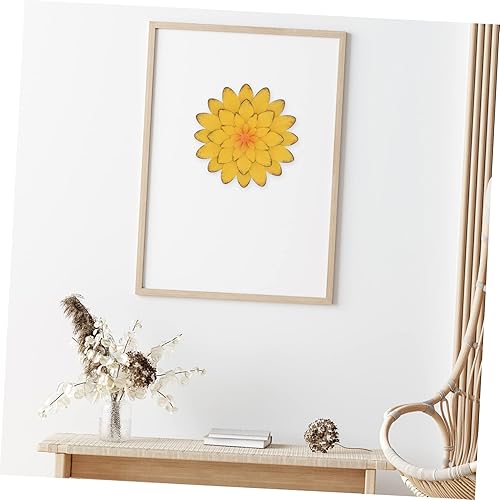 Miniatura 3 de GANAZONO Decoración de pared con colgante de flor nórdica, hecho a mano, resistente, cómodo, arte de pared para interiores