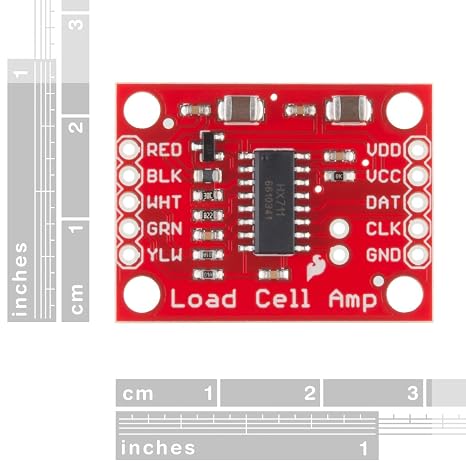 SparkFun Load Cell Amplifier - HX711 Read Load Cells to Measure Weight | Four-Wire Wheatstone Bridge Configuration, Connect to sensors, Build Scale, Process Control, Presence Detection