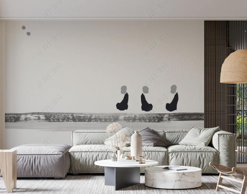 Poster géant mural salon pour masquer les imperfections de vos murs